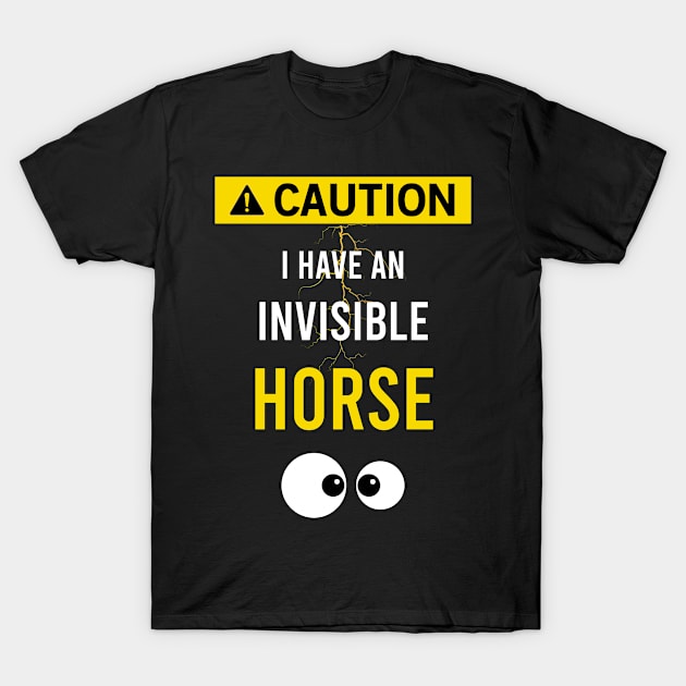 Invisible Horse T-Shirt by flaskoverhand